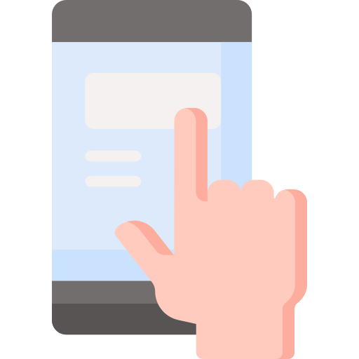 иконка с мобильным телефоном и данными